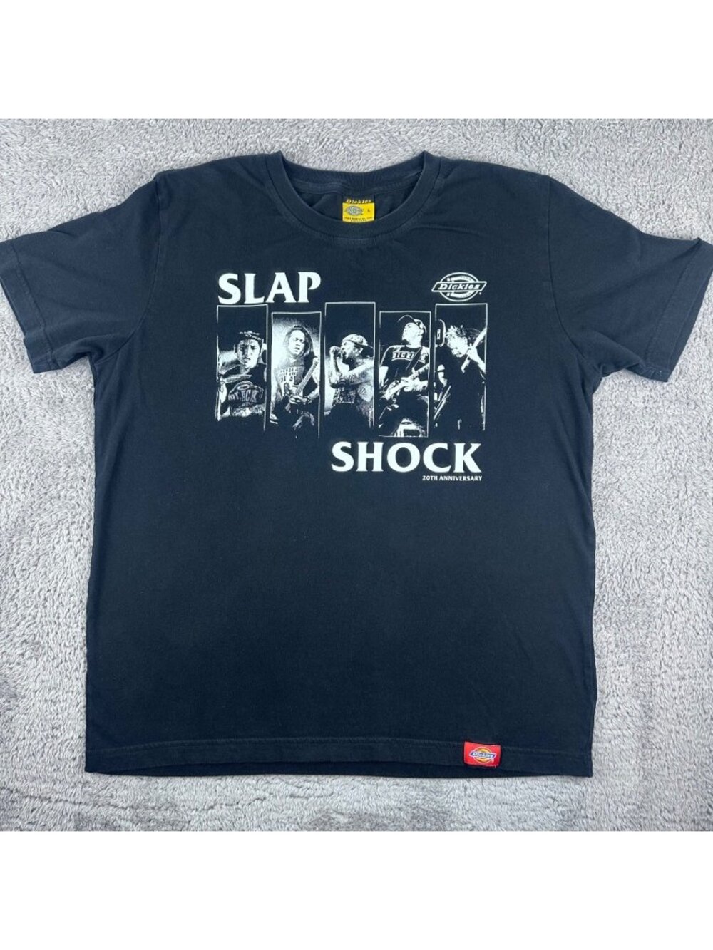 Dickies Slapshock Band T-Shirt Mens Large Black 20th Anniversary Graphic Tee
